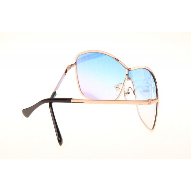 Chanel CH9529 Sunglasses In Gold Gradient Blue Flash