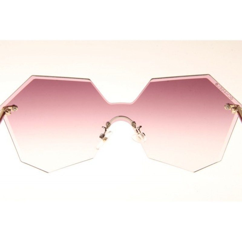 Chanel CH4280 Sunglasses In Gold Gradient Pink