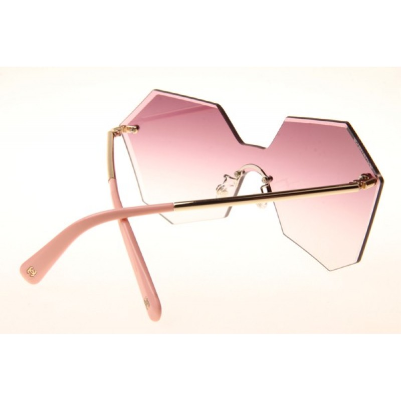 Chanel CH4280 Sunglasses In Gold Gradient Pink