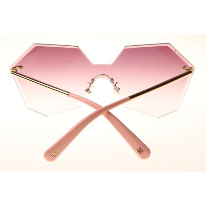 Chanel CH4280 Sunglasses In Gold Gradient Pink