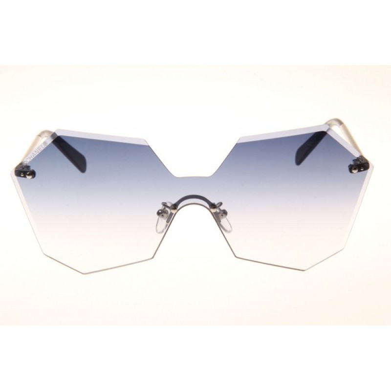 Chanel CH4280 Sunglasses In Silver Gradient Blue