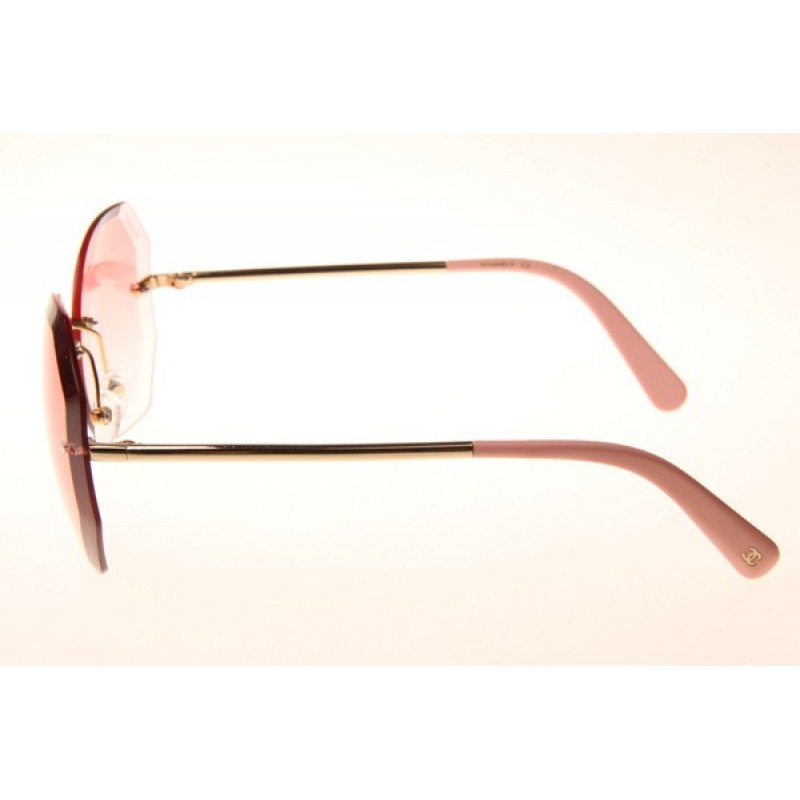 Chanel CH4220 Sunglasses In Gold Gradient Pink