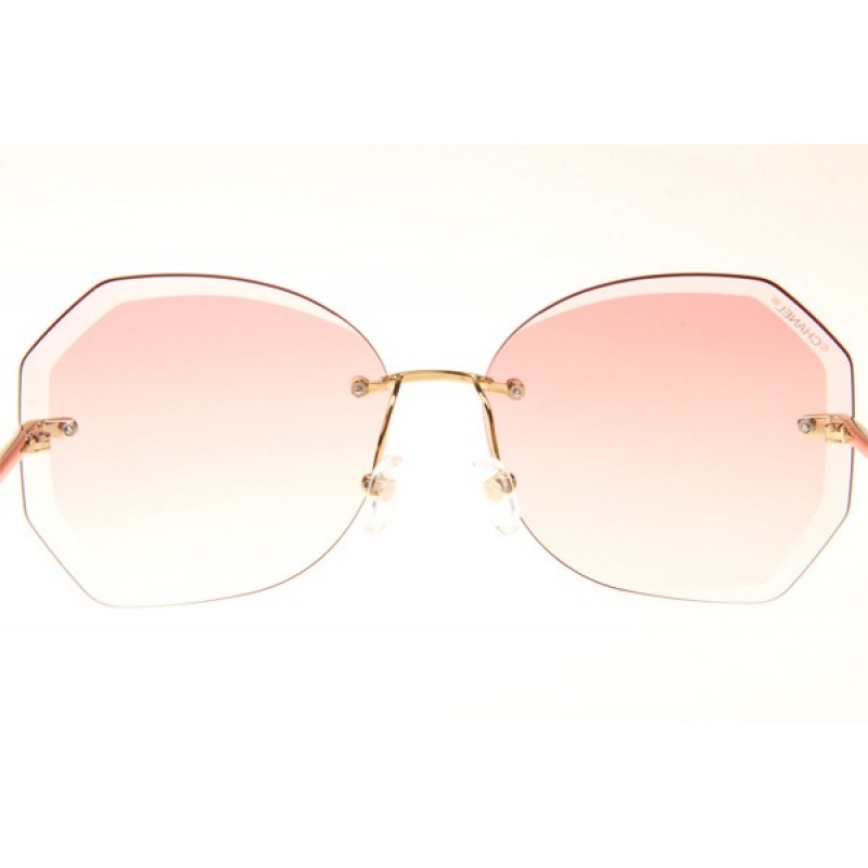 Chanel CH4220 Sunglasses In Gold Gradient Pink