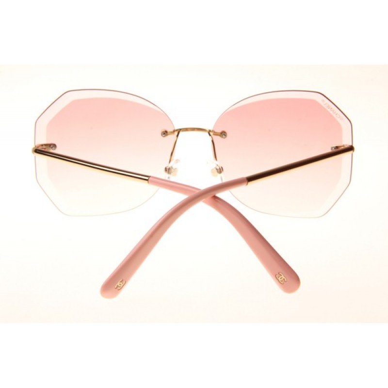 Chanel CH4220 Sunglasses In Gold Gradient Pink