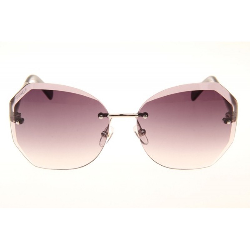 Chanel CH4220 Sunglasses In Silver Gradient Grey