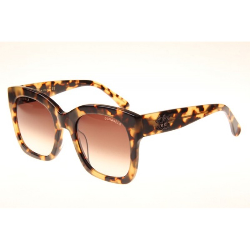 Chanel CH5357 Sunglasses In Tortoise Gradient Brow...