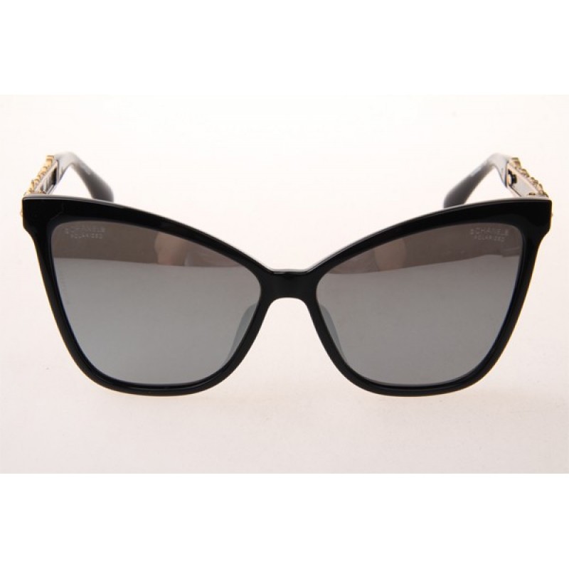 Chanel CH9050 Sunglasses In Black With Mirror Lens