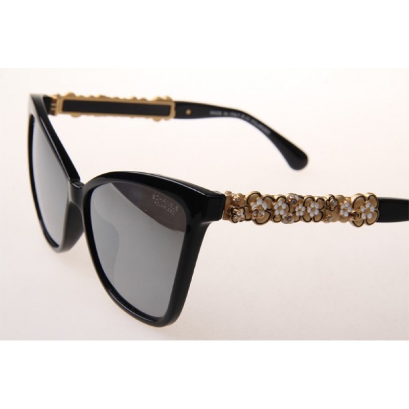 Chanel CH9050 Sunglasses In Black With Mirror Lens