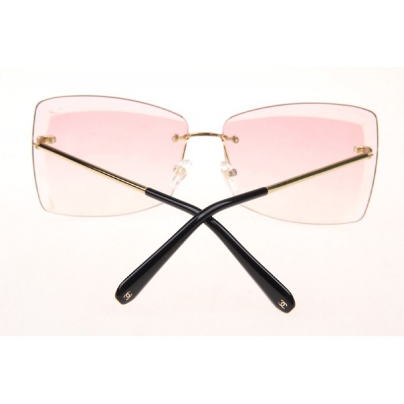 Chanel CH71178 Sunglasses In Gold Black With Brown Gradient Lens