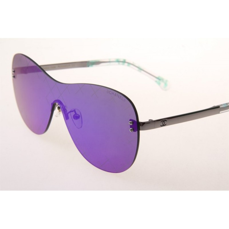 Chanel Collection Perle CH5529A Sunglasses In Silver With Blue Lens