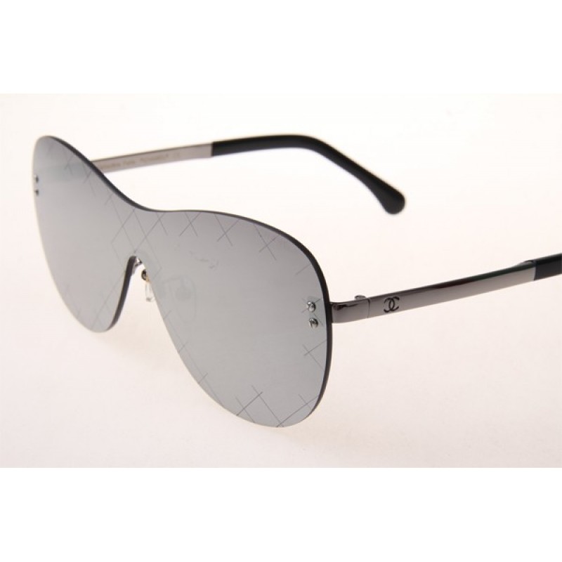 Chanel Collection Perle CH5529A Sunglasses In Silver Black With Mirror Lens