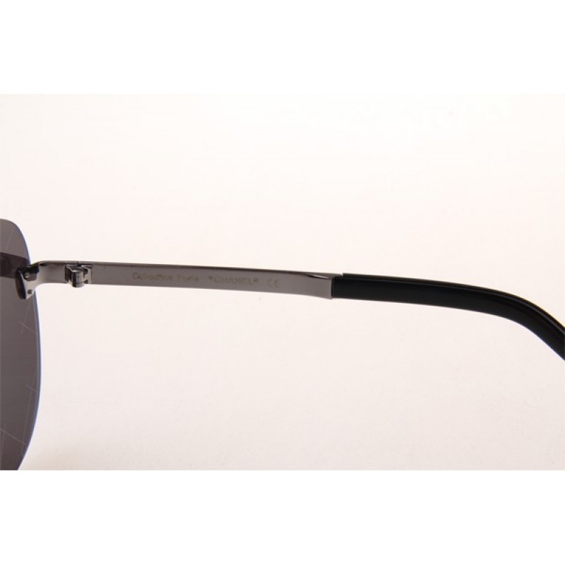Chanel Collection Perle CH5529A Sunglasses In Silver Black With Mirror Lens