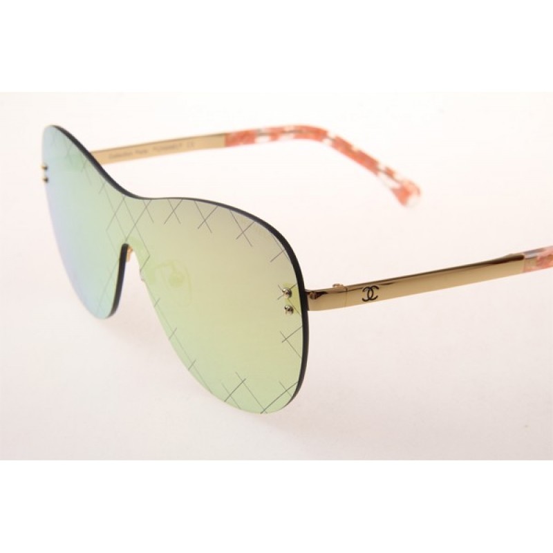 Chanel Collection Perle CH5529A Sunglasses In Gold With Yellow Lens