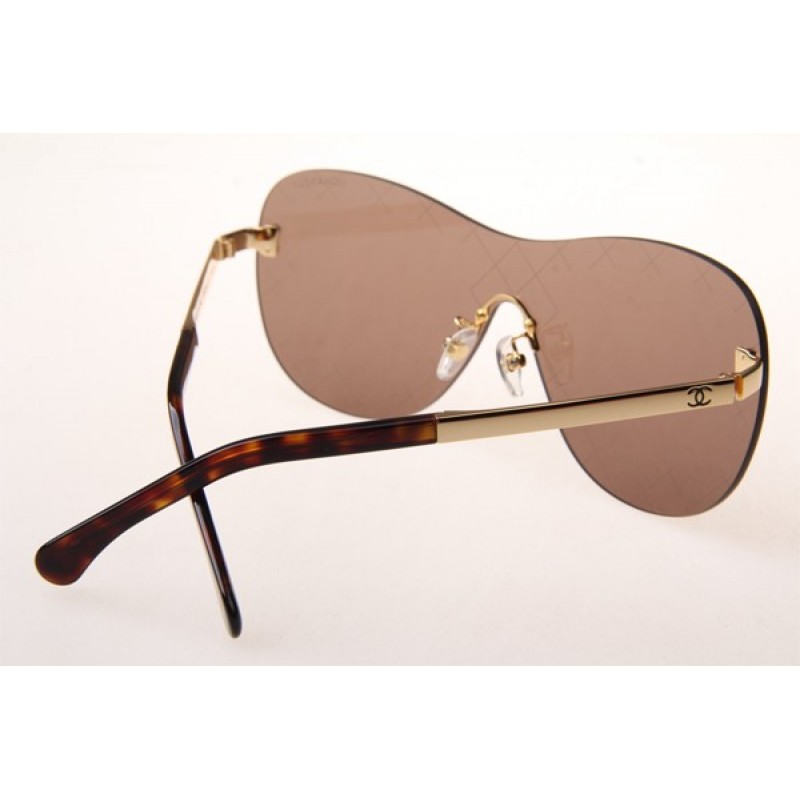 Chanel Collection Perle CH5529A Sunglasses In Gold With Brown Lens