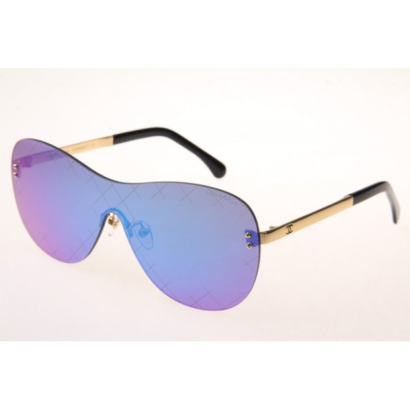 Chanel Collection Perle CH5529A Sunglasses In Gold With Blue Lens