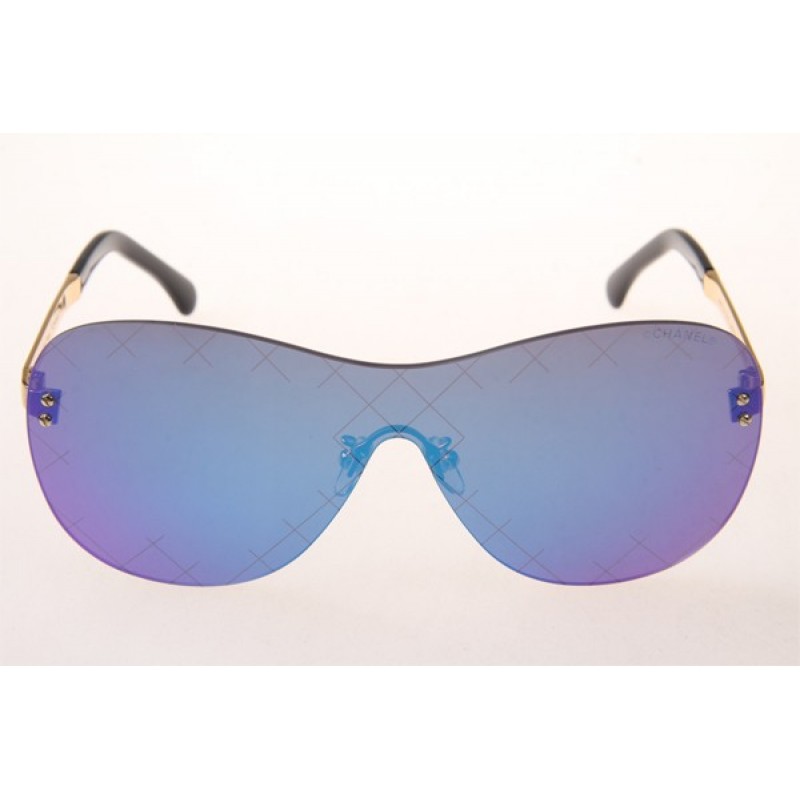 Chanel Collection Perle CH5529A Sunglasses In Gold With Blue Lens