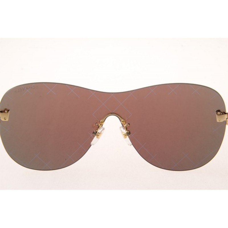 Chanel Collection Perle CH5529A Sunglasses In Gold With Blue Lens