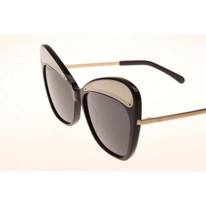 Chanel CH5378-H Sunglasses In Black Gold Grey