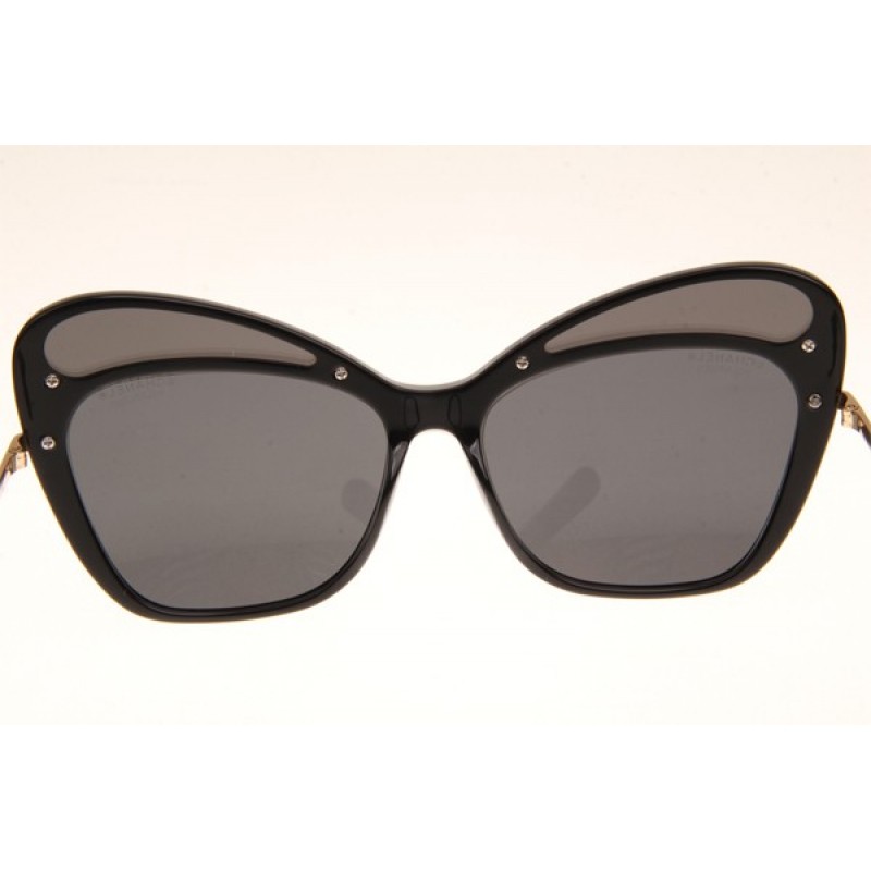 Chanel CH5378-H Sunglasses In Black Gold Grey