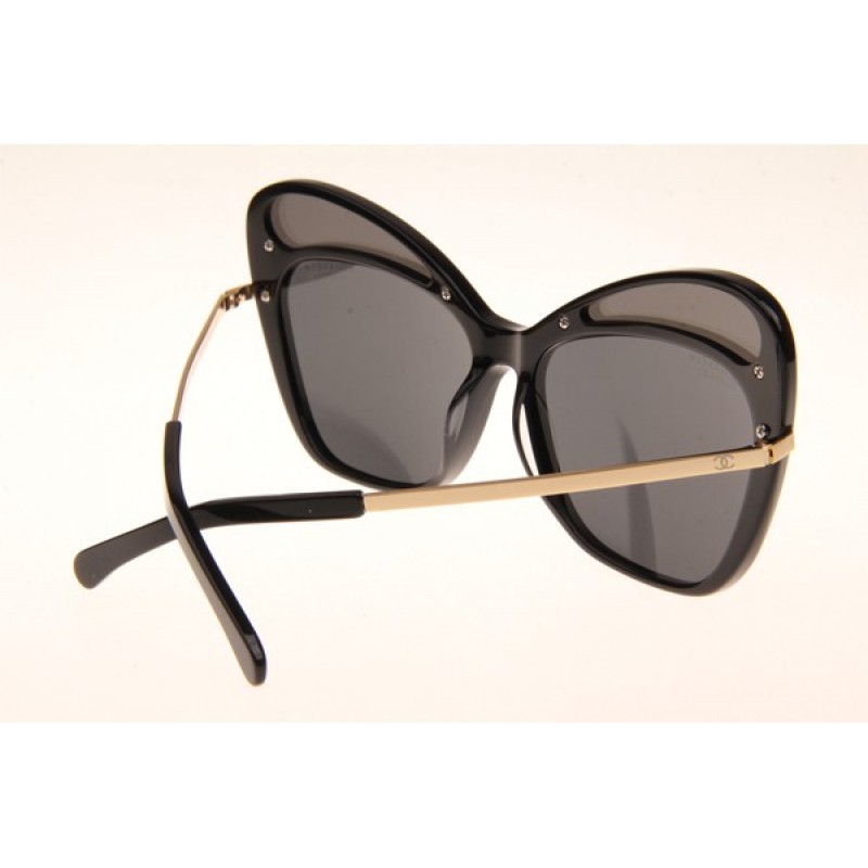 Chanel CH5378-H Sunglasses In Black Gold Grey