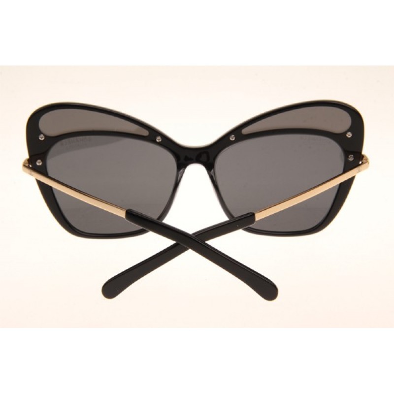 Chanel CH5378-H Sunglasses In Black Gold Grey
