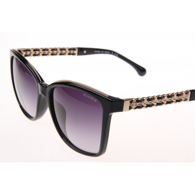 Chanel CH5360-Q Sunglasses In Black Gold