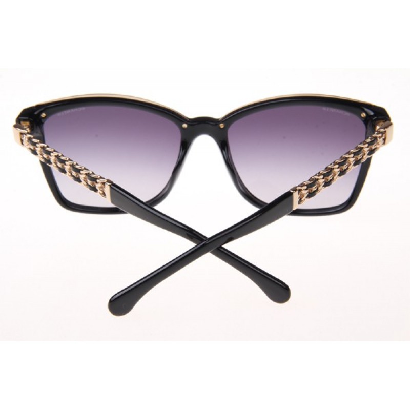 Chanel CH5360-Q Sunglasses In Black Gold