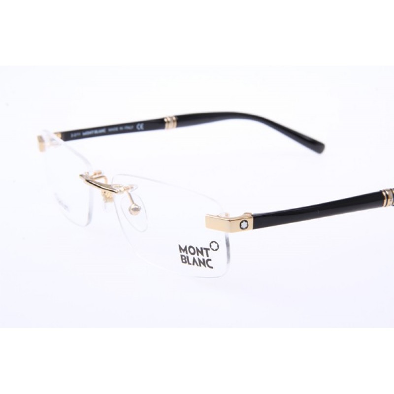 MontBlanc MB9101 Titanium Eyeglasses In Gold