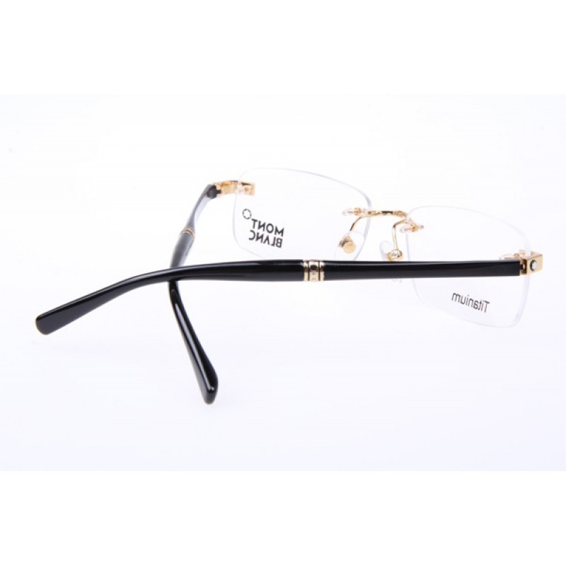 MontBlanc MB9101 Titanium Eyeglasses In Gold