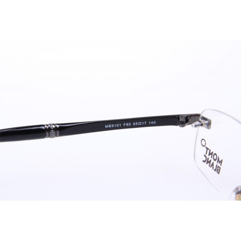 MontBlanc MB9101 Titanium Eyeglasses In Gunmetal