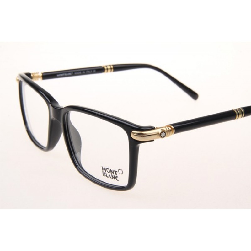 Mont Blanc MB487G Eyeglasses In Black Gold