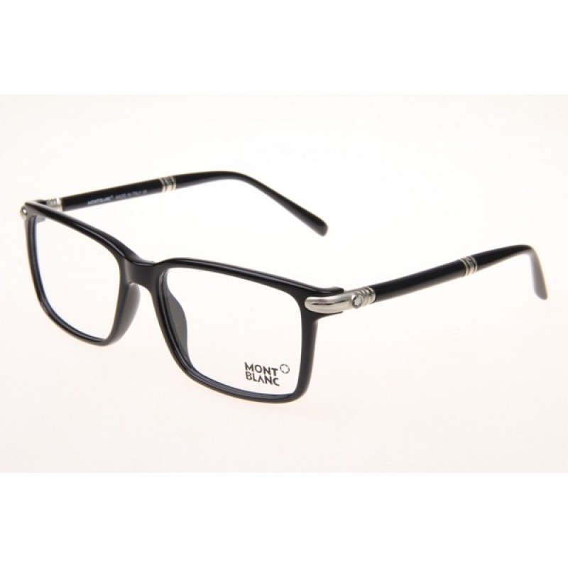 Mont Blanc MB487G Eyeglasses In Black Silver