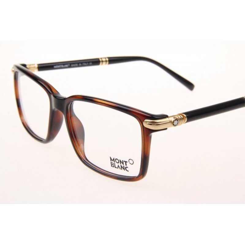 Mont Blanc MB487G Eyeglasses In Tortoise Gold