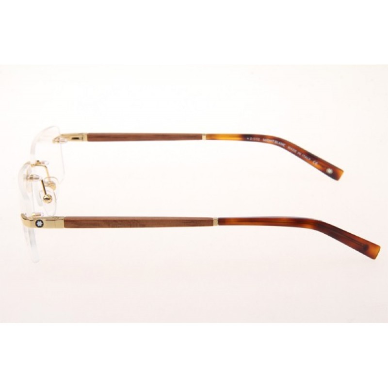 Mont Blanc MB390 Eyeglasses In Gold