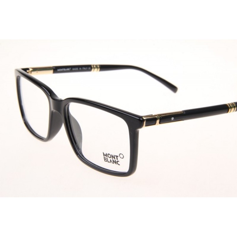 Mont Blanc MB0489 Eyeglasses In Black Gold