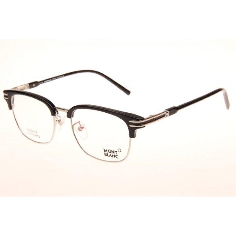 Mont Blanc MB669F Eyeglasses In Black Silver