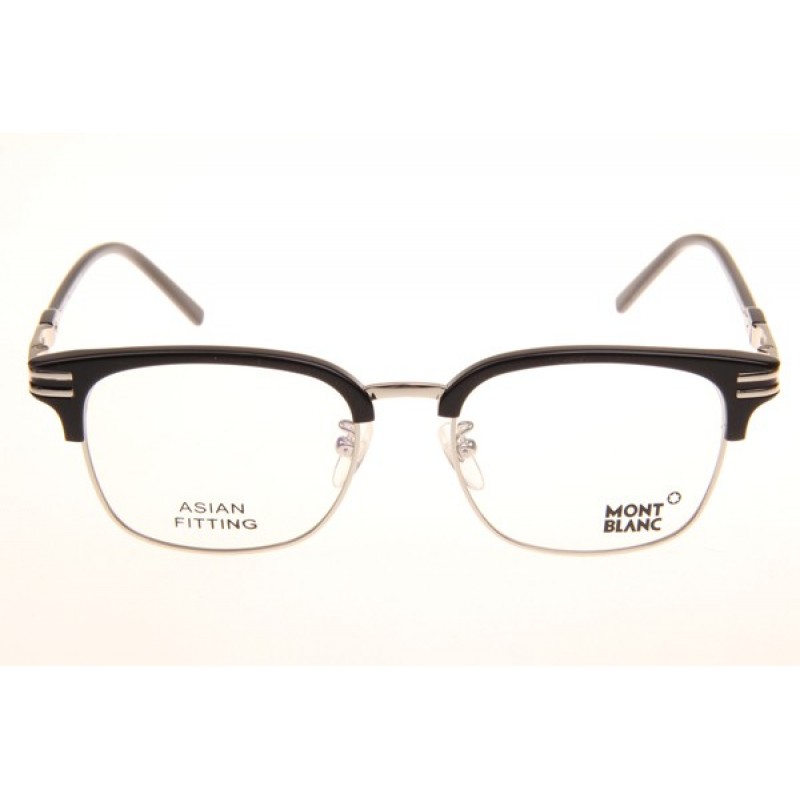 Mont Blanc MB669F Eyeglasses In Black Silver