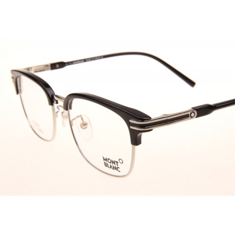 Mont Blanc MB669F Eyeglasses In Black Silver