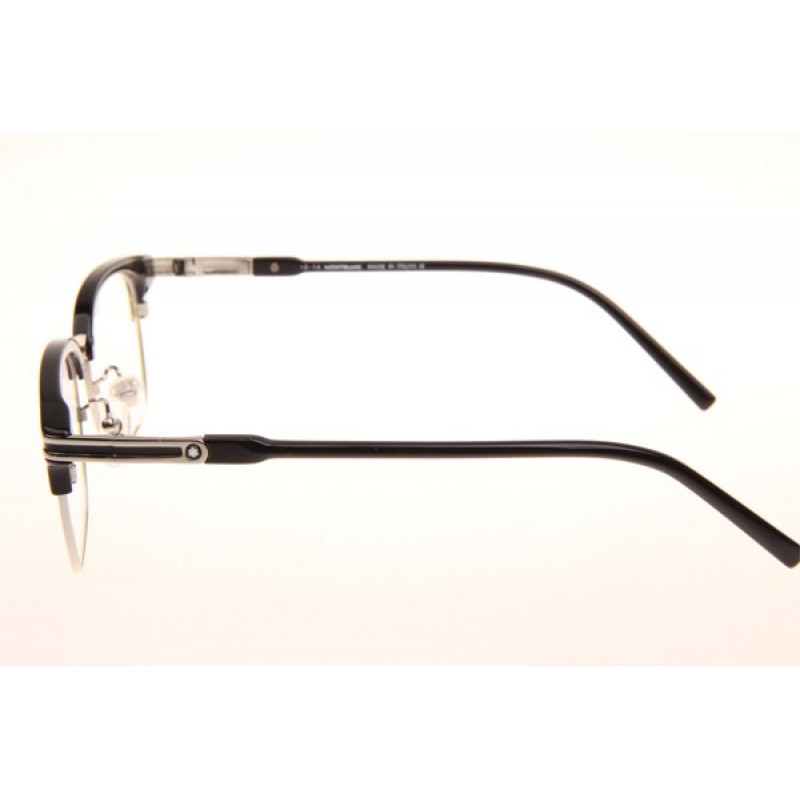 Mont Blanc MB669F Eyeglasses In Black Silver