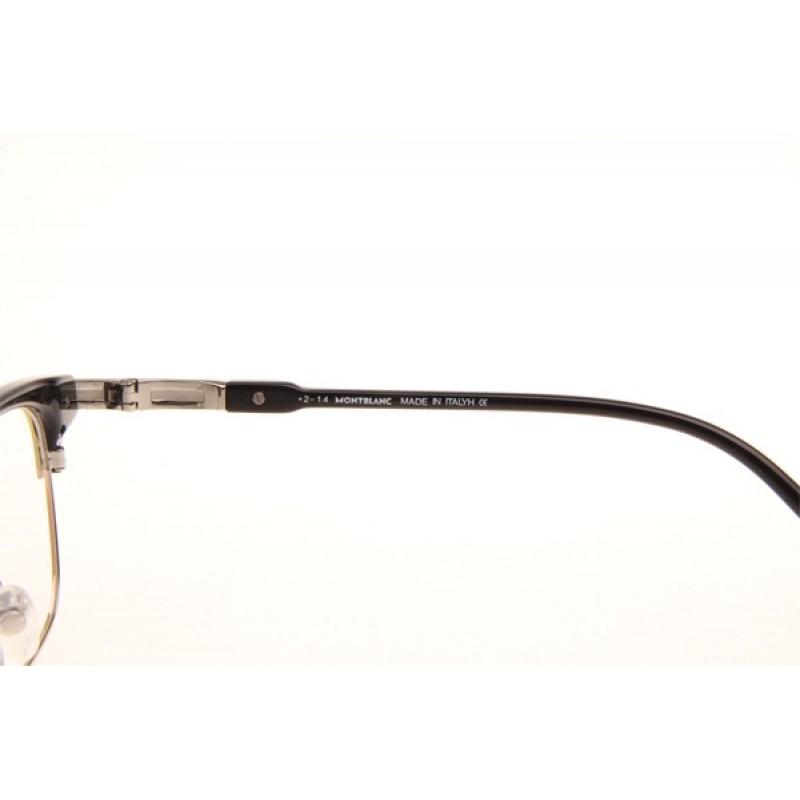 Mont Blanc MB669F Eyeglasses In Black Silver