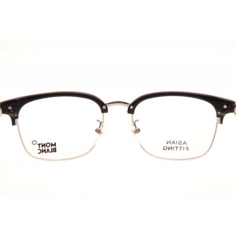 Mont Blanc MB669F Eyeglasses In Black Silver