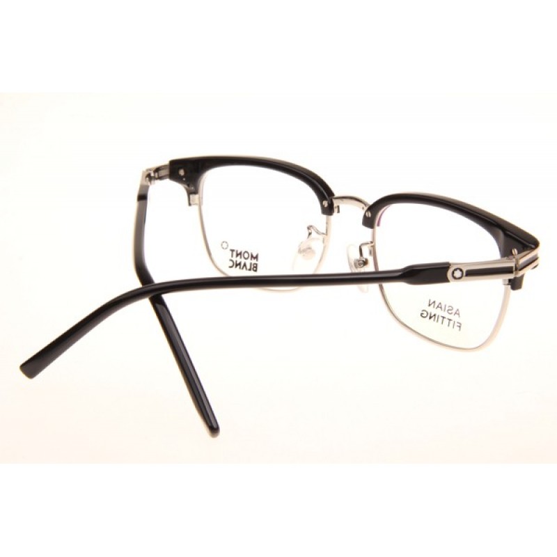 Mont Blanc MB669F Eyeglasses In Black Silver