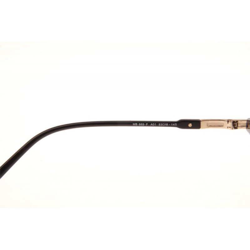 Mont Blanc MB669F Eyeglasses In Black Gold