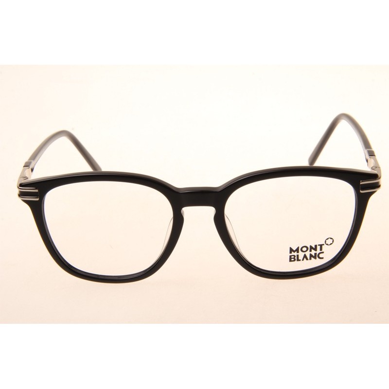 Mont Blanc MB700S-F Eyeglasses In Black Silver