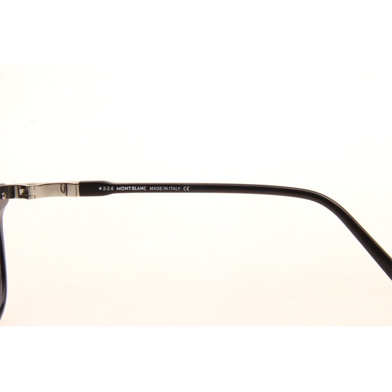 Mont Blanc MB700S-F Eyeglasses In Black Silver