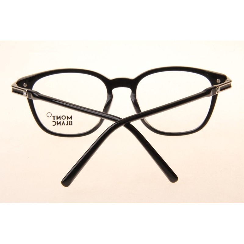 Mont Blanc MB700S-F Eyeglasses In Black Silver