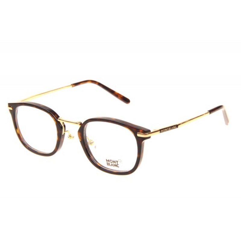 Mont Blanc MB671 Eyeglasses In Tortoise Gold