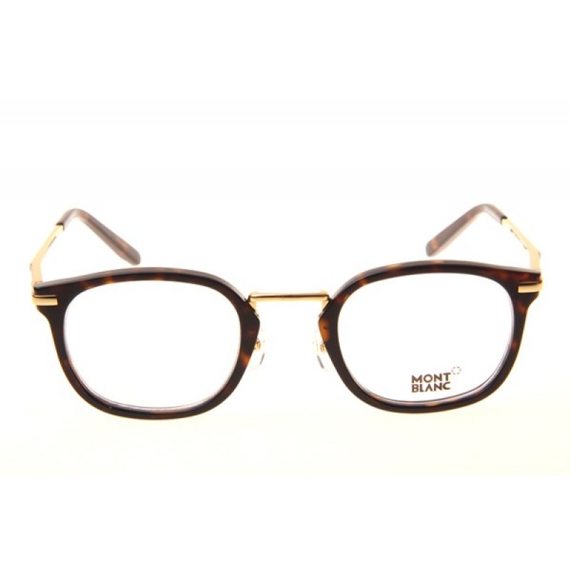 Mont Blanc MB671 Eyeglasses In Tortoise Gold