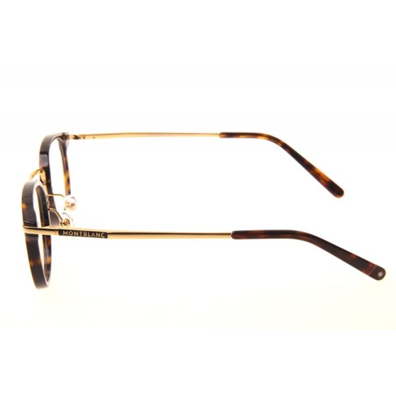 Mont Blanc MB671 Eyeglasses In Tortoise Gold