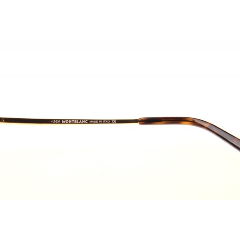 Mont Blanc MB671 Eyeglasses In Tortoise Gold